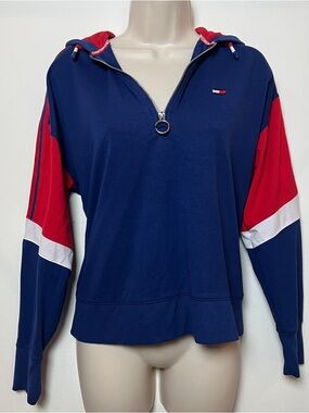 Tommy Hilfiger Medium Zip Hoodie Stretch Activewear Athleisure